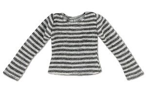 Stripes T-shirt (Gray x Dark Gray), Azone, Accessories, 1/6, 4582119987145